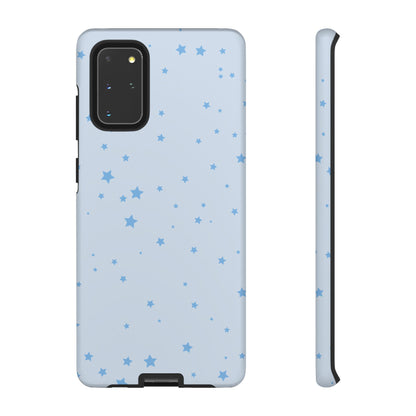 Phone Case - Blue Star in Light Blue Background Design