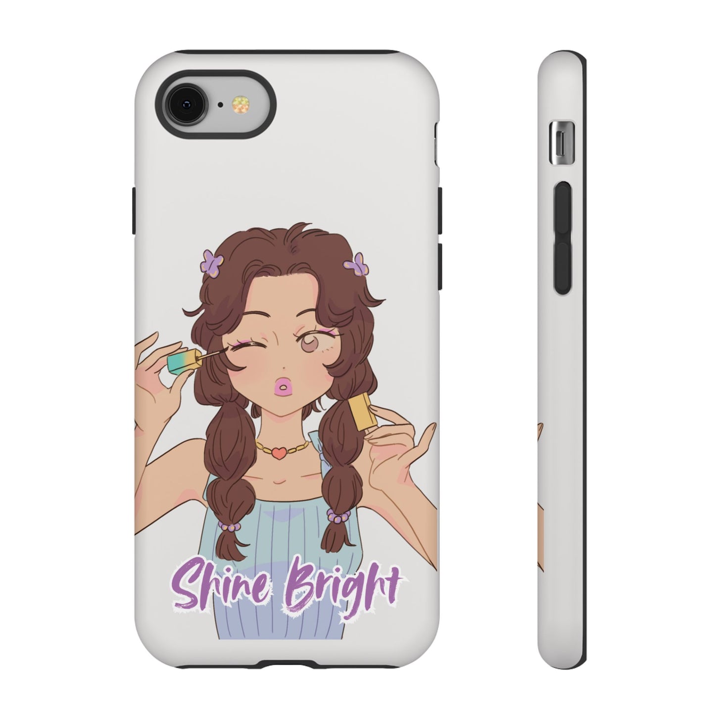 Phone Case - Shine Bright Girl Make Makeup