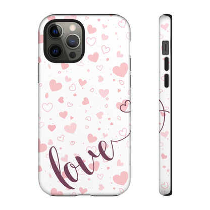 Phone Cases love light bg Tough Cases