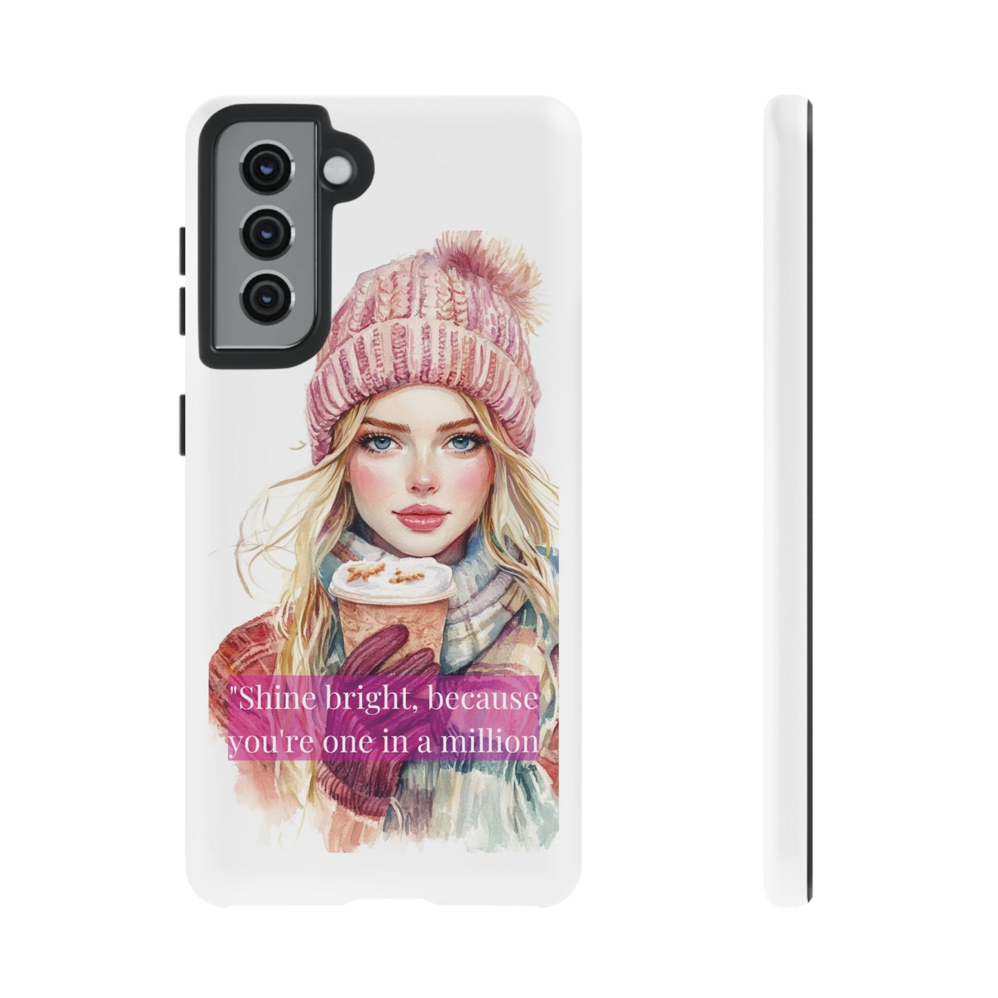 Phone Case - Girls Motivation Beautiful Shine Bright Tough Case