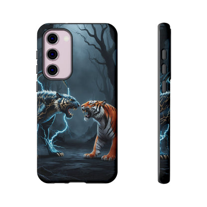 Phone Case - Lion vs Alien Tough Case