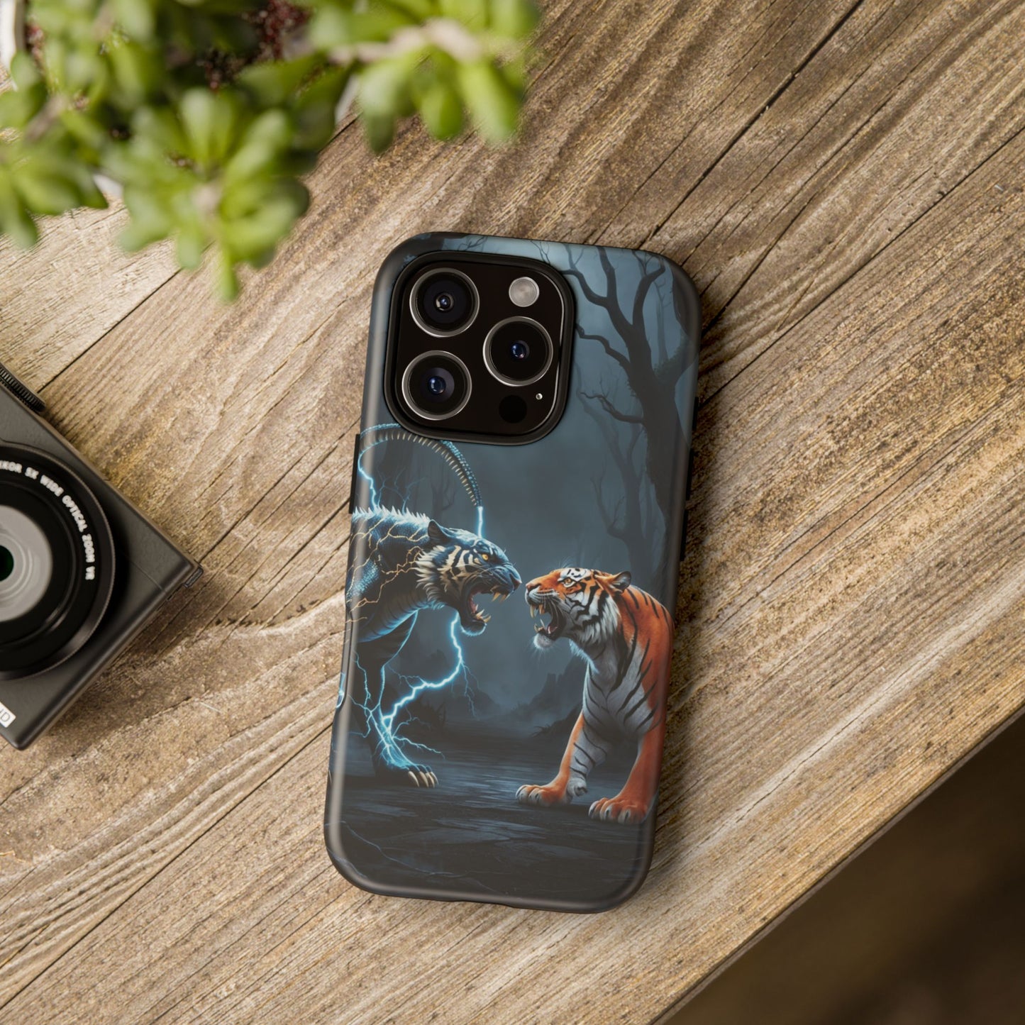 Phone Case - Lion vs Alien Tough Case