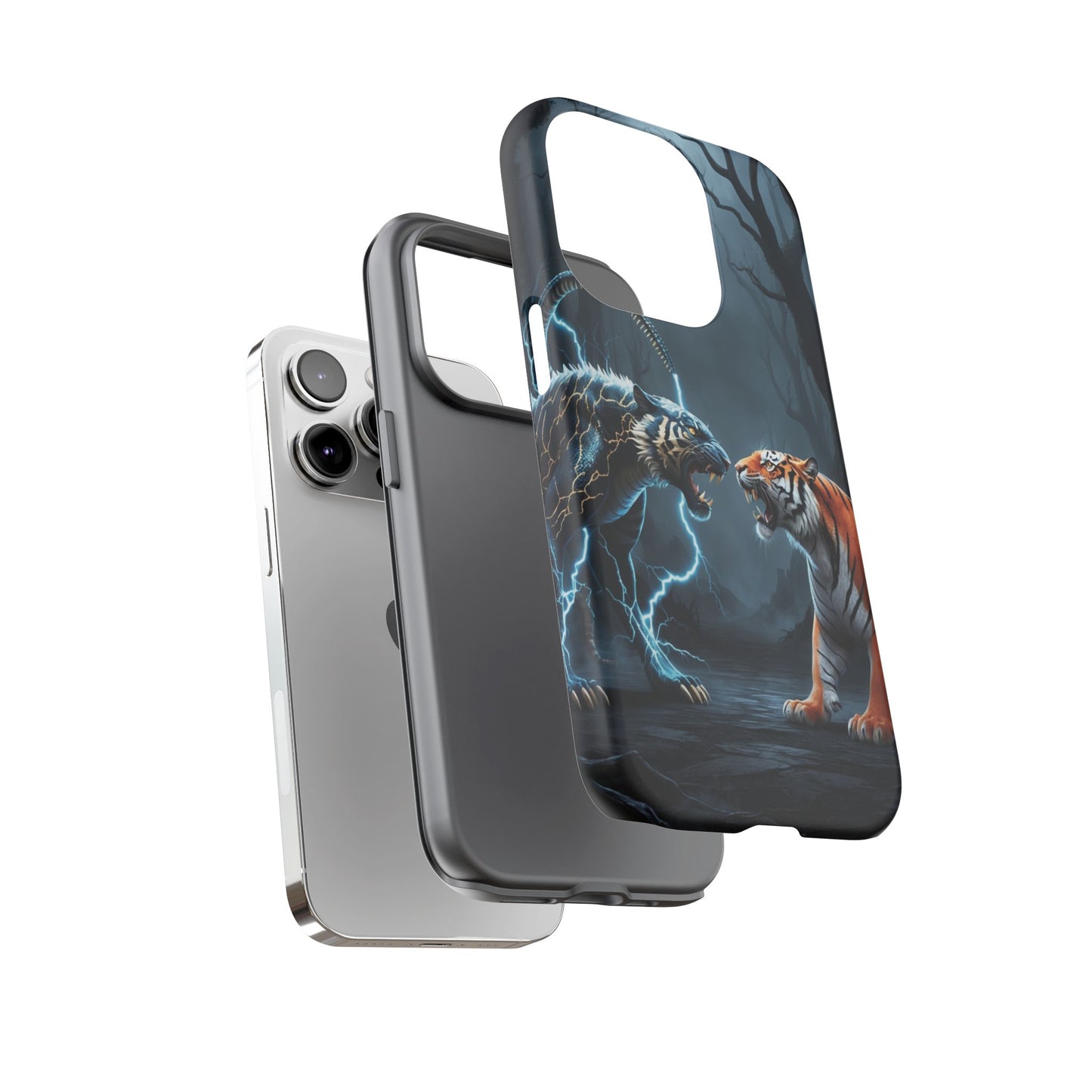 Phone Case - Lion vs Alien Tough Case