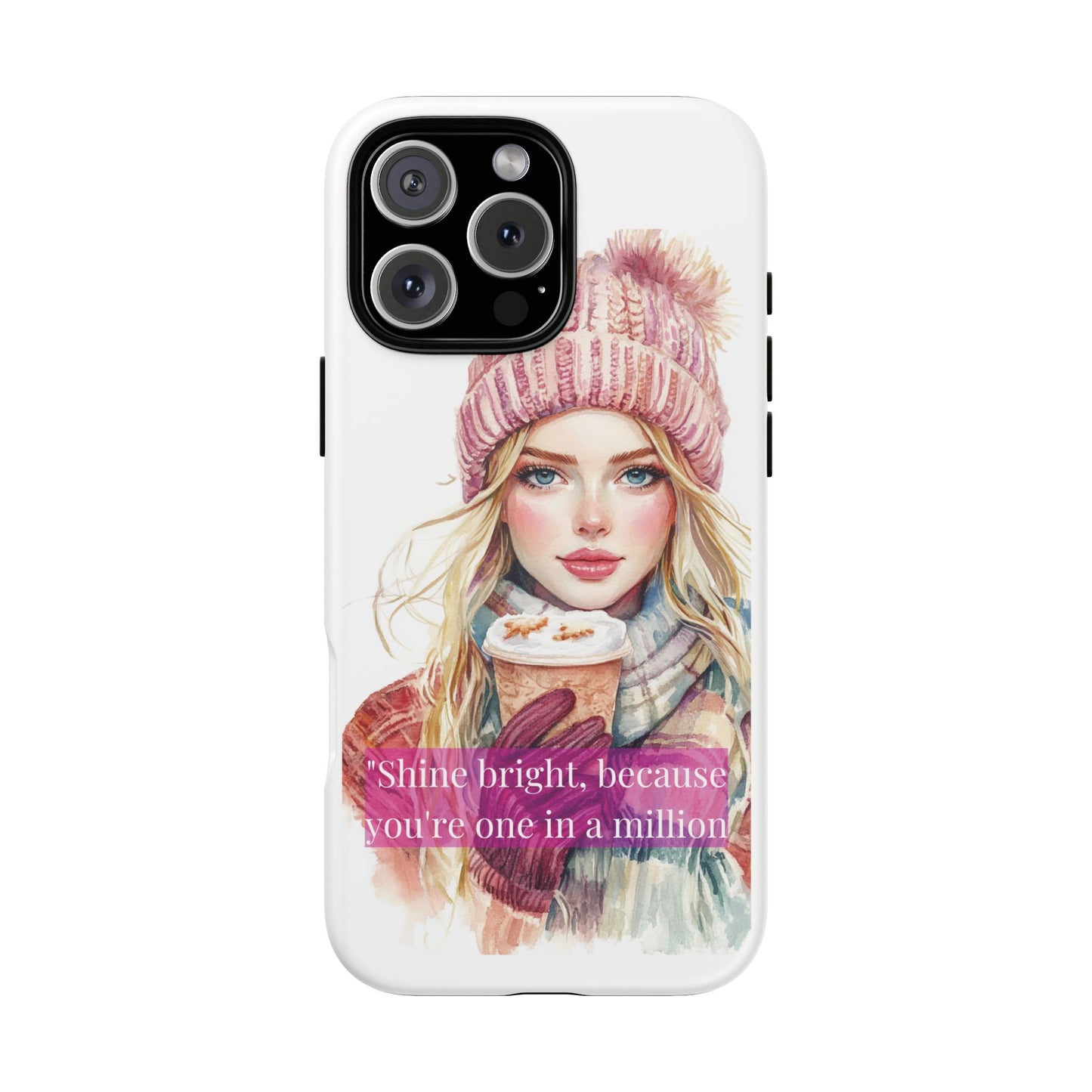 Phone Case - Girls Motivation Beautiful Shine Bright Tough Case