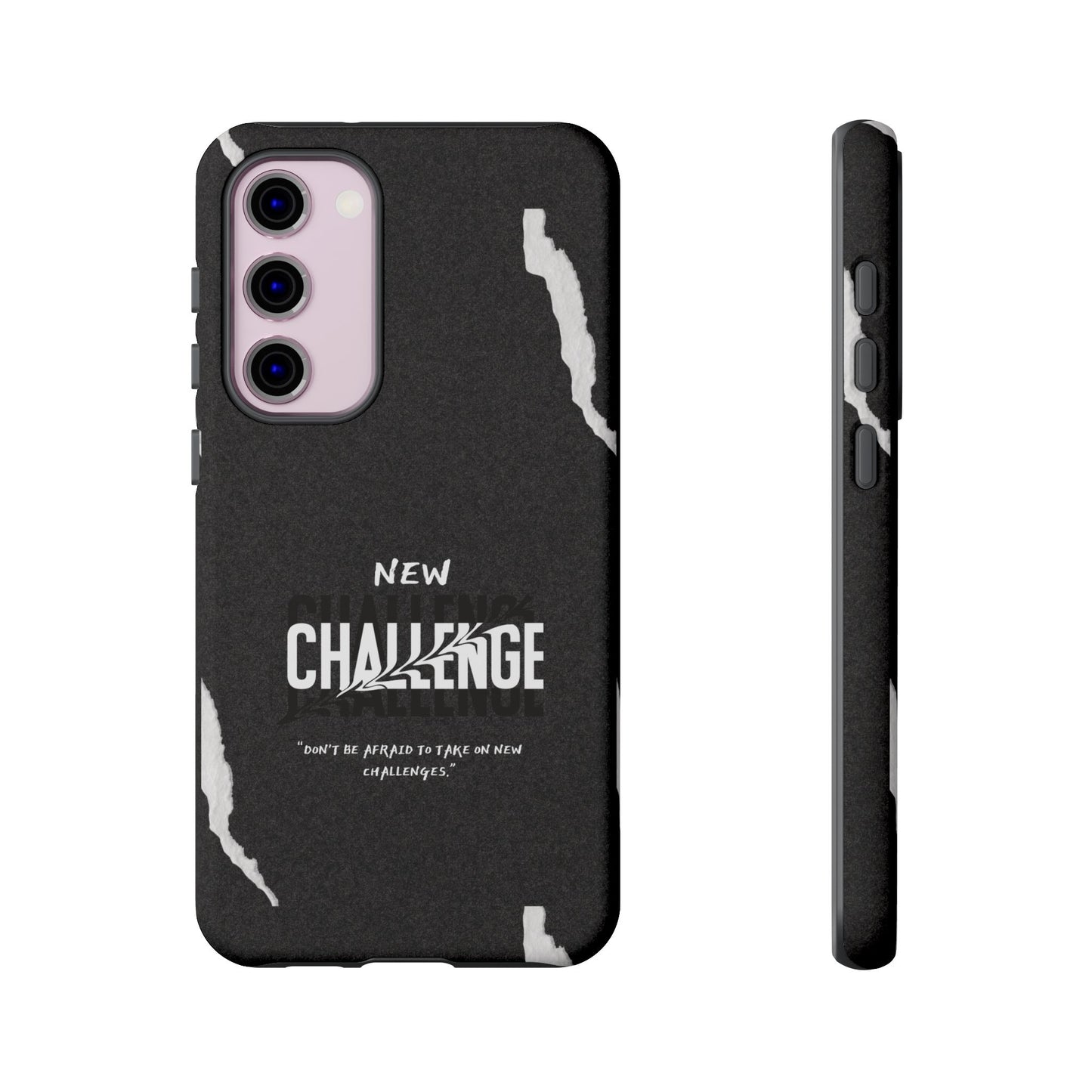 motivational new challenge phone Cases