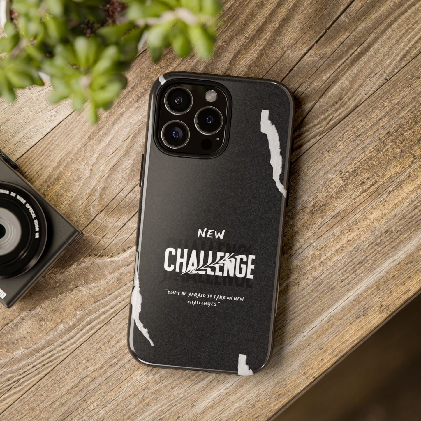 motivational new challenge phone Cases