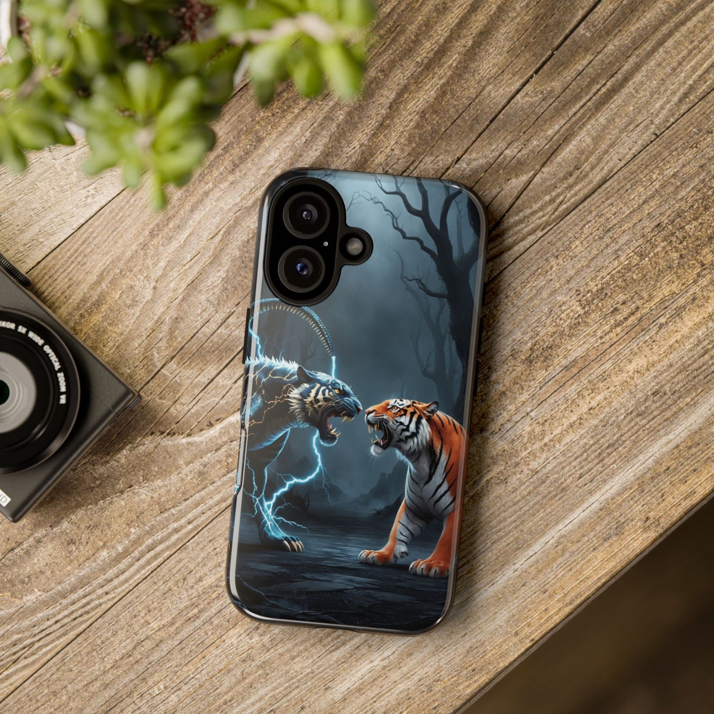 Phone Case - Lion vs Alien Tough Case