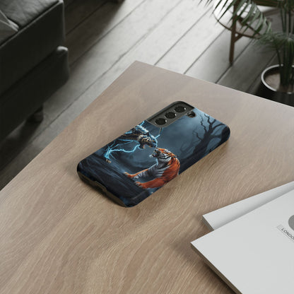 Phone Case - Lion vs Alien Tough Case