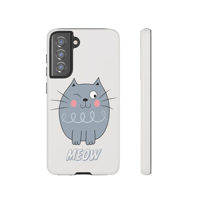 Phone Case - Tough Cat Meow Design