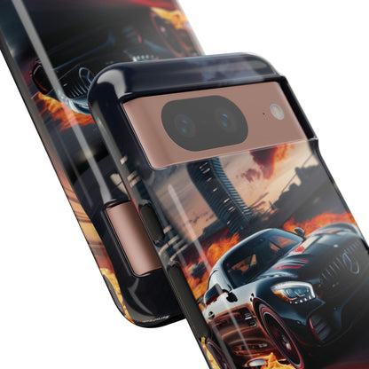 Phone Cases - Mercedes AMG in Urban Flames Design