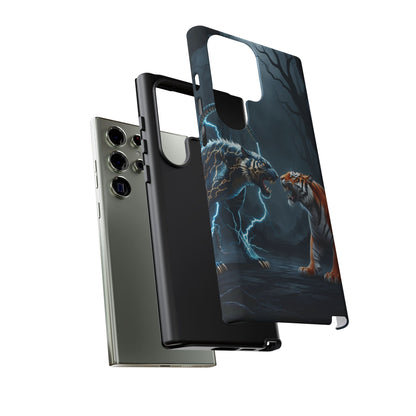 Phone Case - Lion vs Alien Tough Case