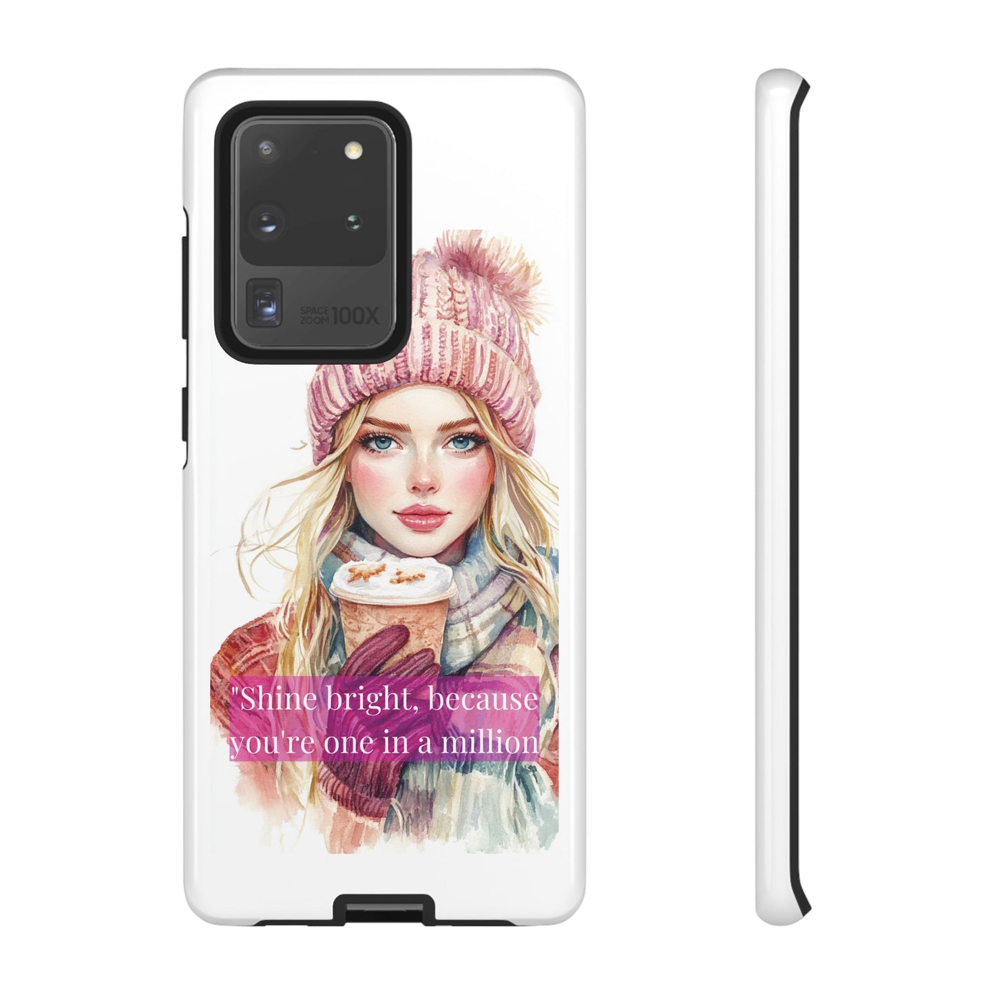 Phone Case - Girls Motivation Beautiful Shine Bright Tough Case