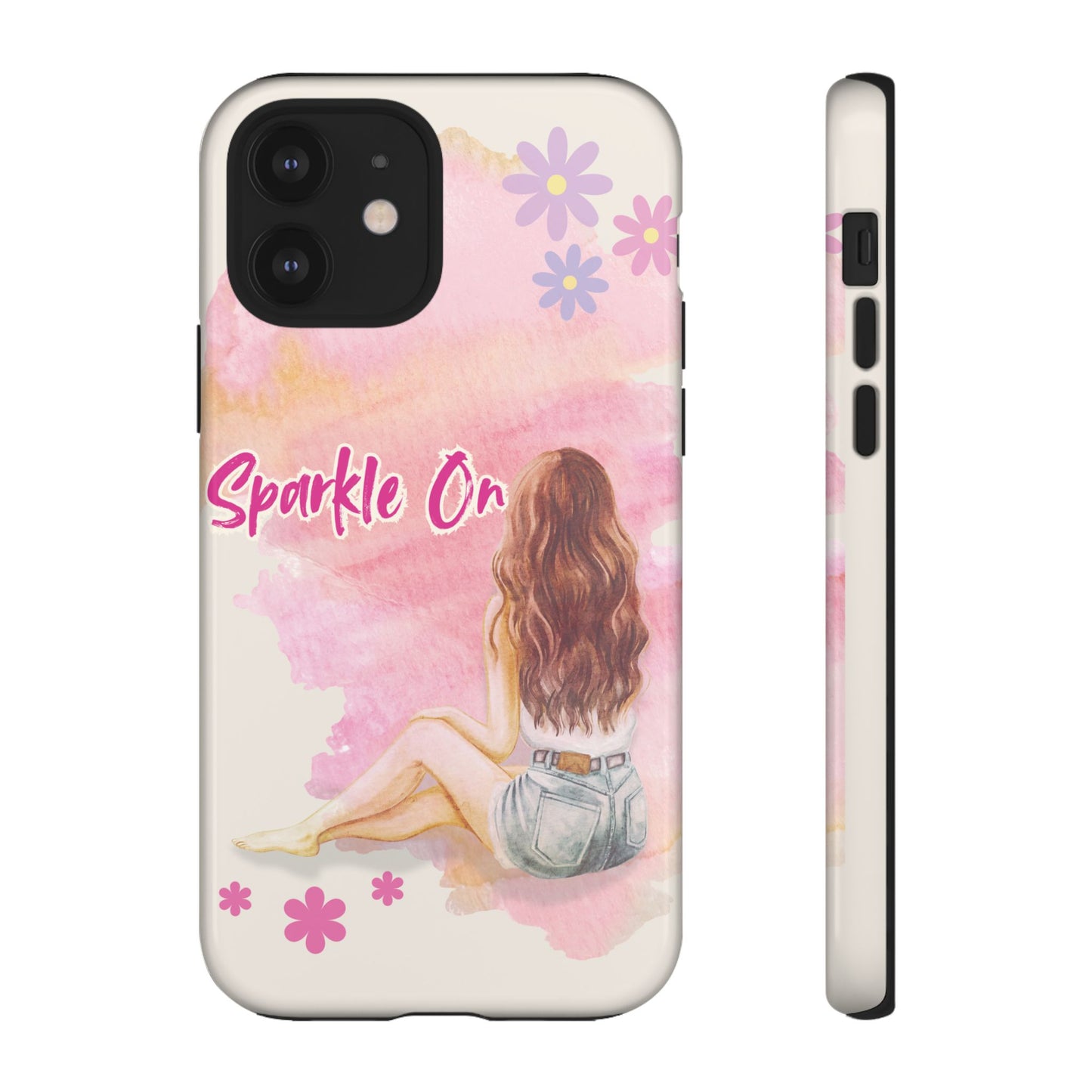 Phone Case - Sparkle On, Girl Tough Case