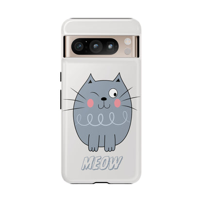 Phone Case - Tough Cat Meow Design