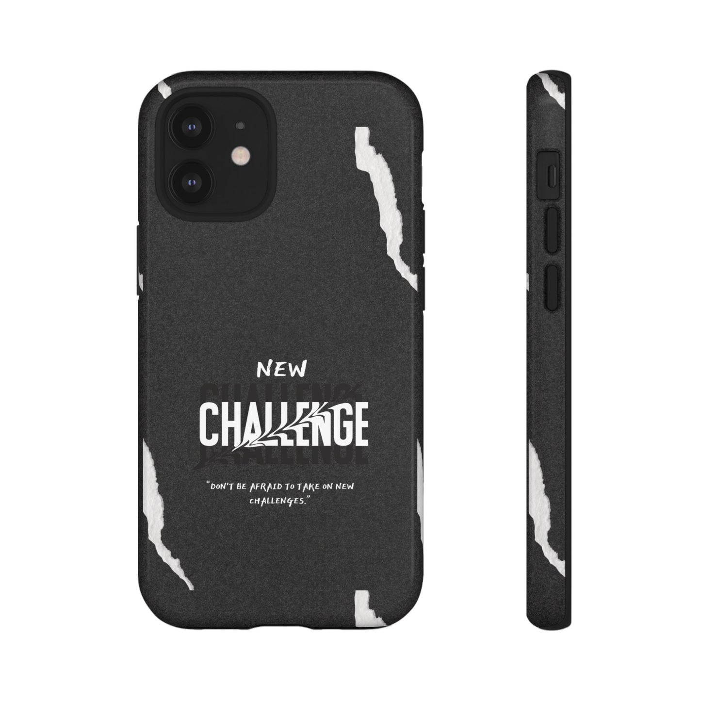 motivational new challenge phone Cases