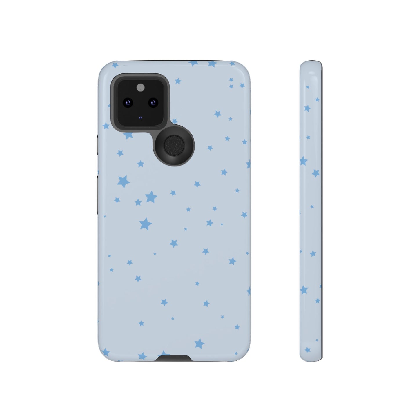 Phone Case - Blue Star in Light Blue Background Design