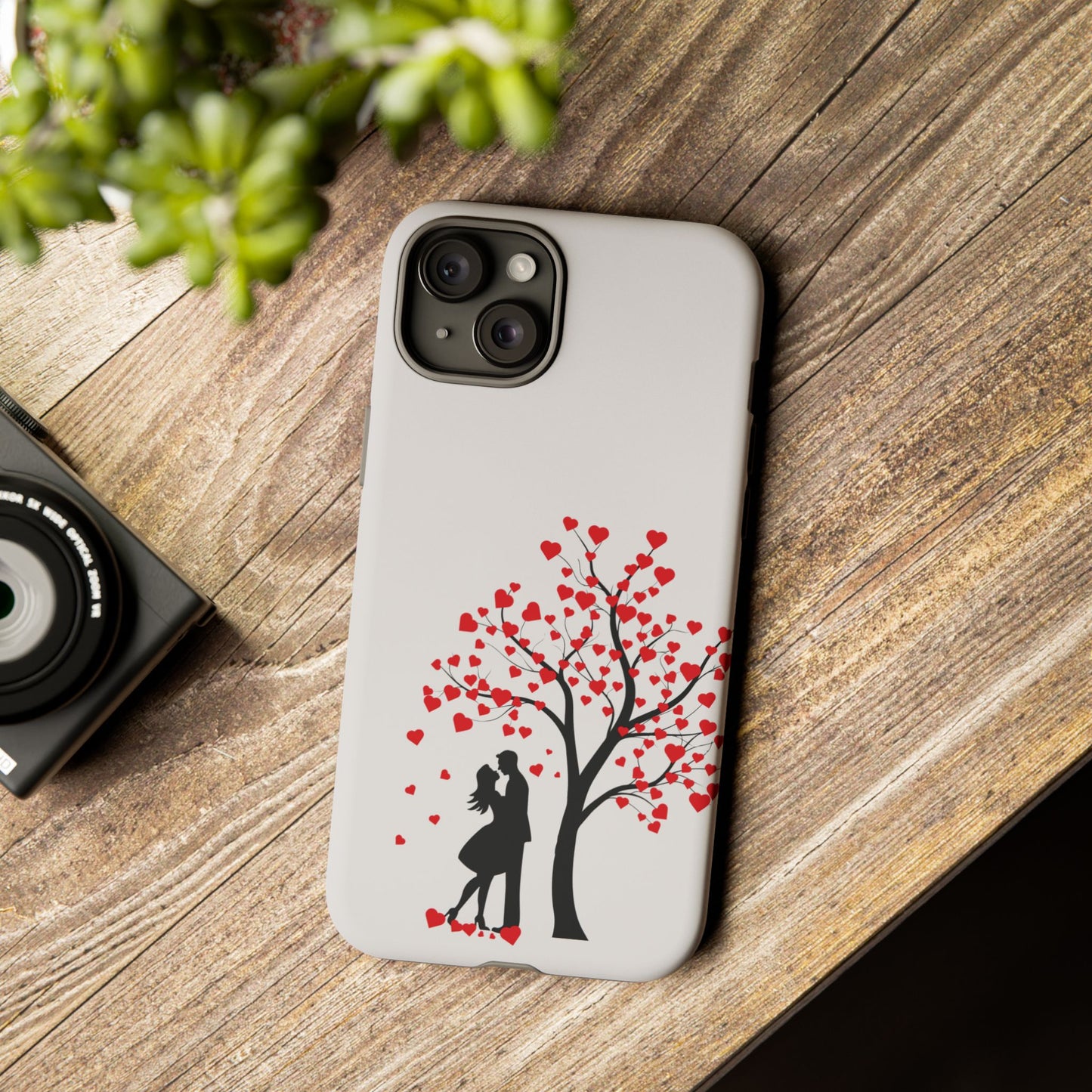 Phone Case - Lover Below in Heart Tree Design