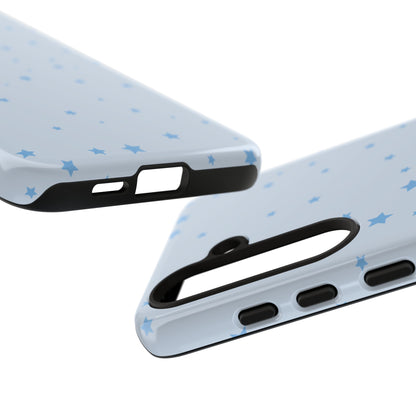 Phone Case - Blue Star in Light Blue Background Design