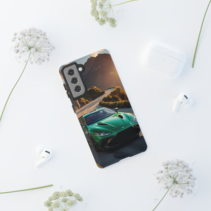 Phone Cases - Emerald Green Dream Car on Mountain Road Adventure Design