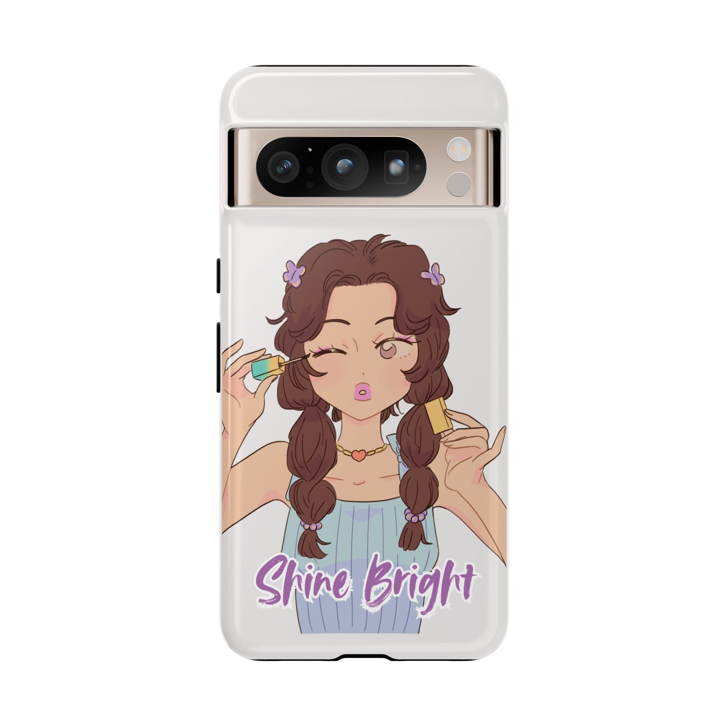 Phone Case - Shine Bright Girl Make Makeup