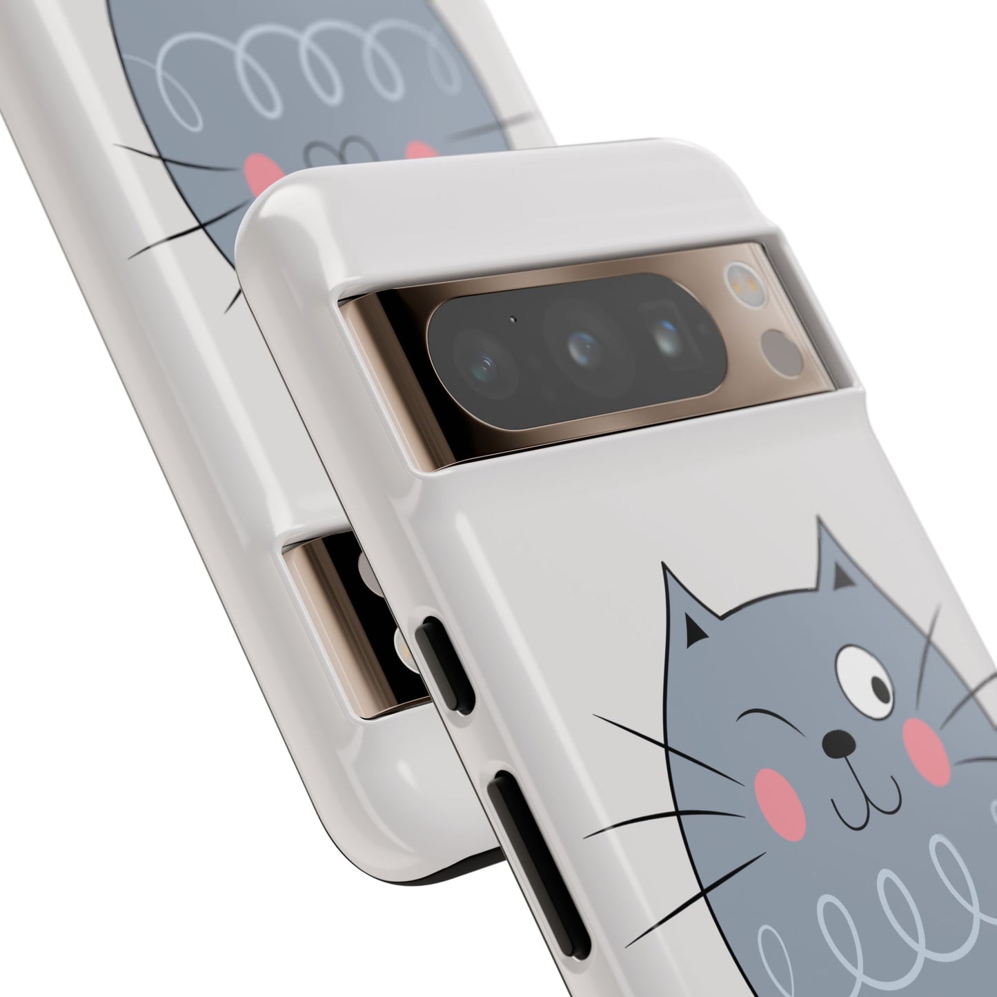 Phone Case - Tough Cat Meow Design