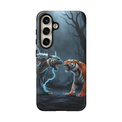 Phone Case - Lion vs Alien Tough Case