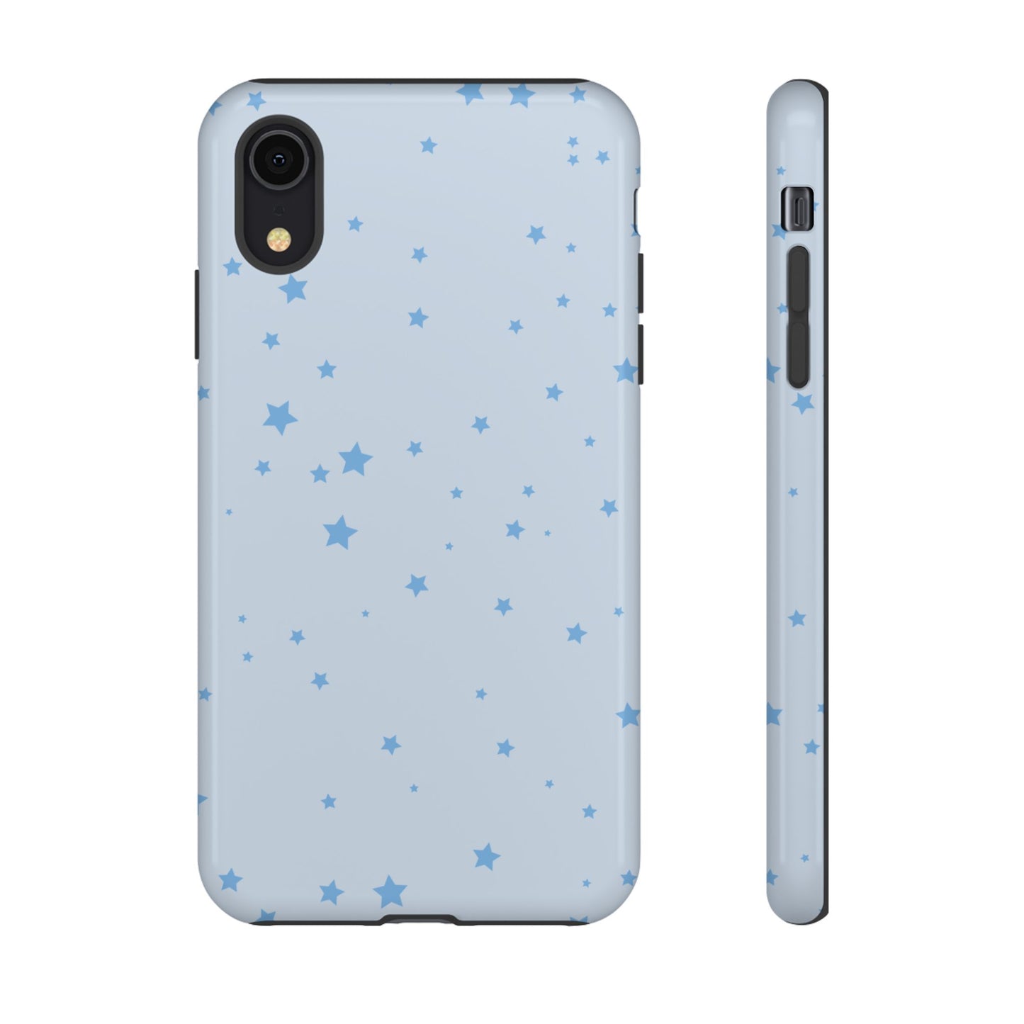 Phone Case - Blue Star in Light Blue Background Design