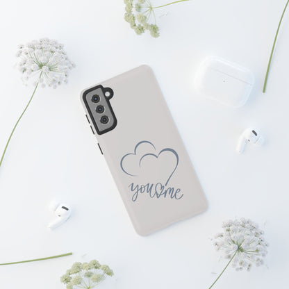 Phone Cases you and me 2 hearts Tough Cases