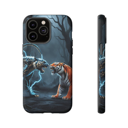 Phone Case - Lion vs Alien Tough Case