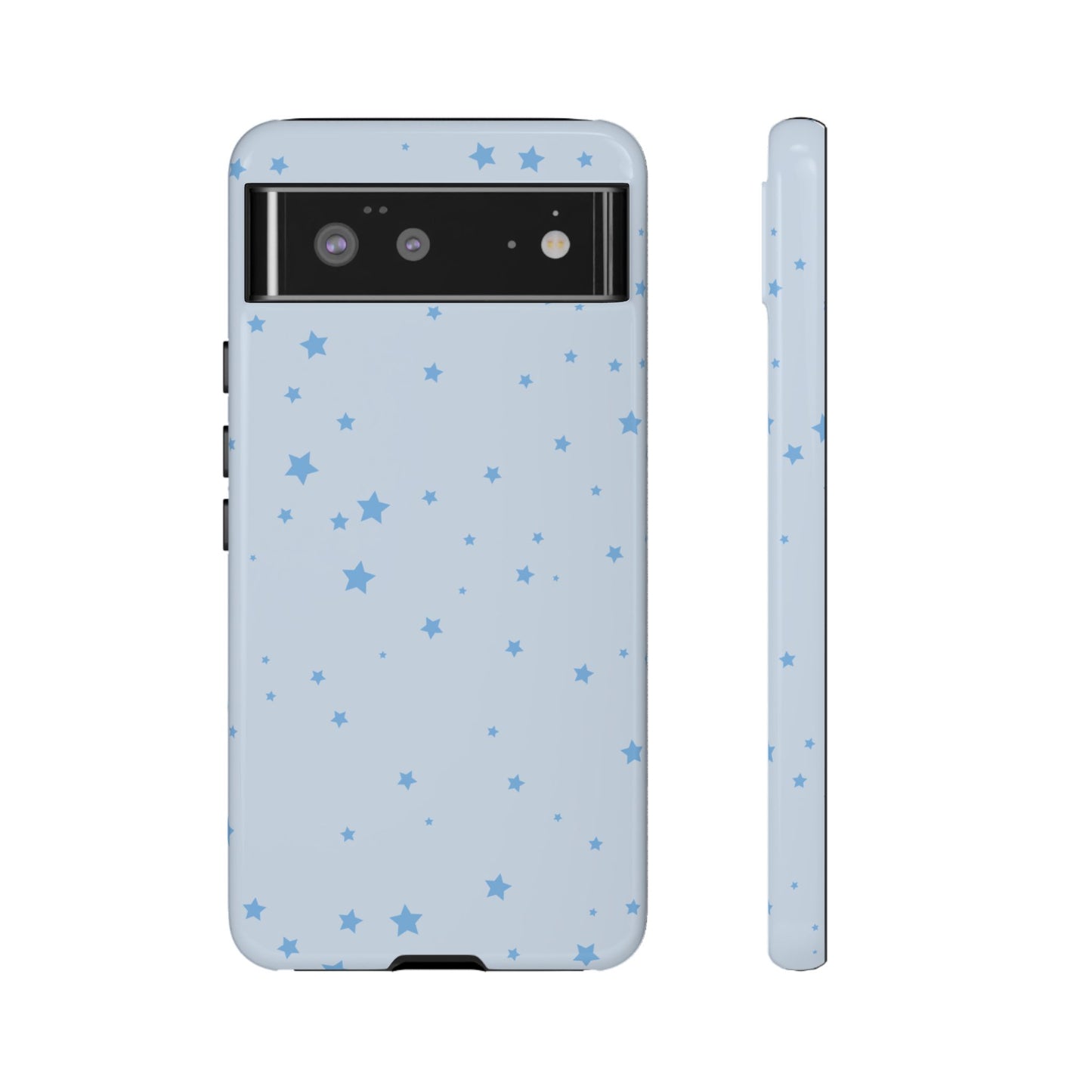 Phone Case - Blue Star in Light Blue Background Design