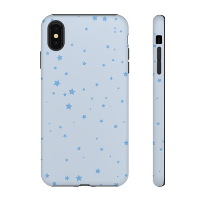 Phone Case - Blue Star in Light Blue Background Design