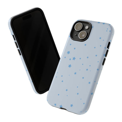 Phone Case - Blue Star in Light Blue Background Design