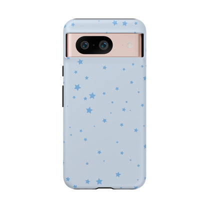 Phone Case - Blue Star in Light Blue Background Design