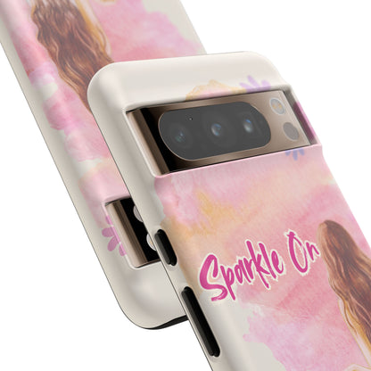 Phone Case - Sparkle On, Girl Tough Case