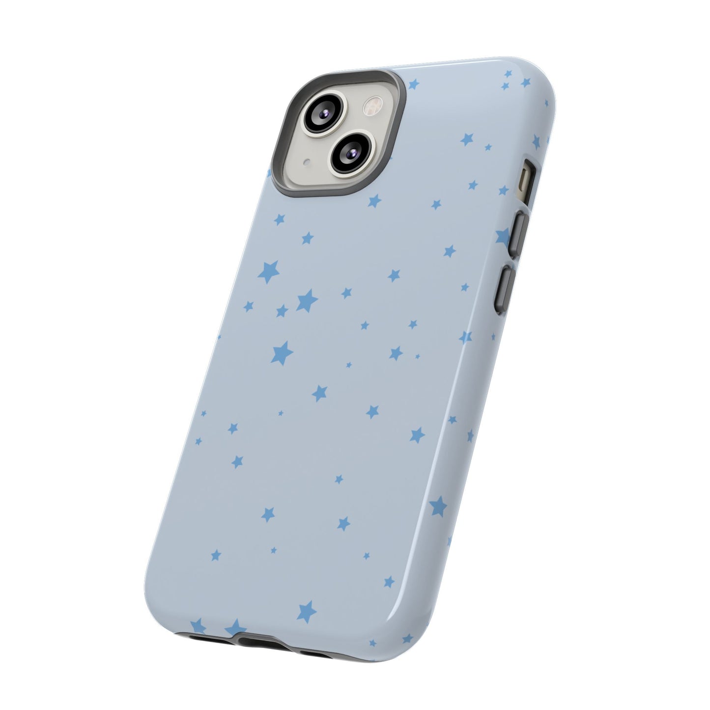 Phone Case - Blue Star in Light Blue Background Design