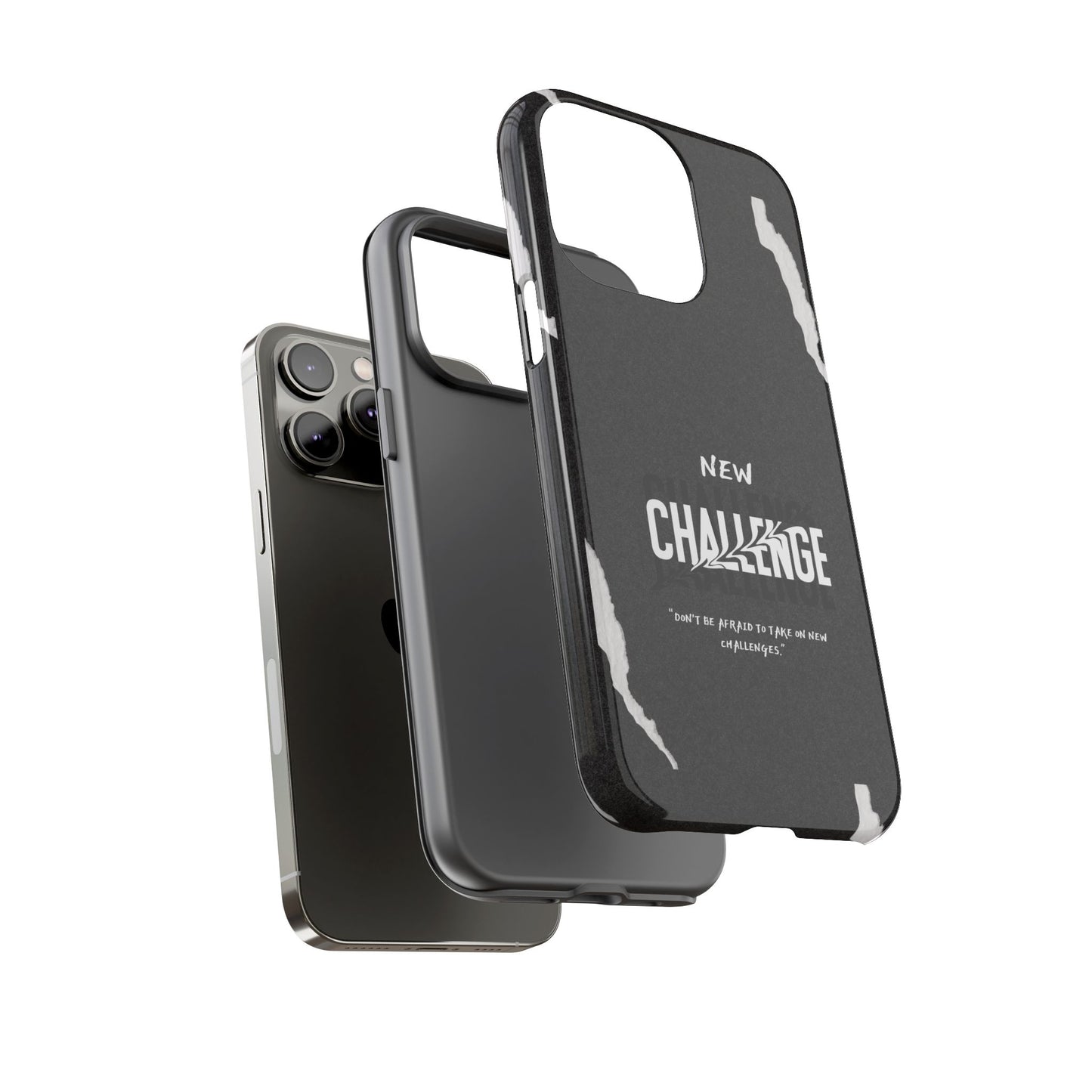 motivational new challenge phone Cases