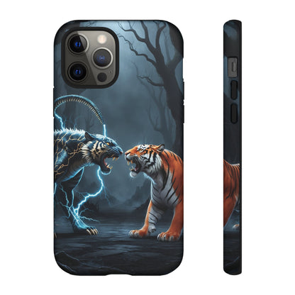 Phone Case - Lion vs Alien Tough Case