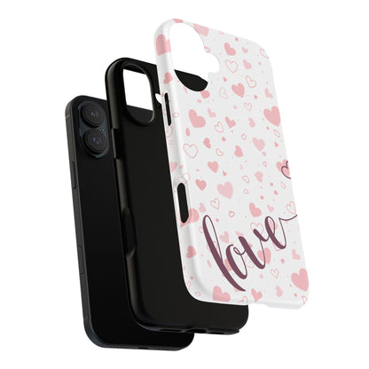 Phone Cases love light bg Tough Cases