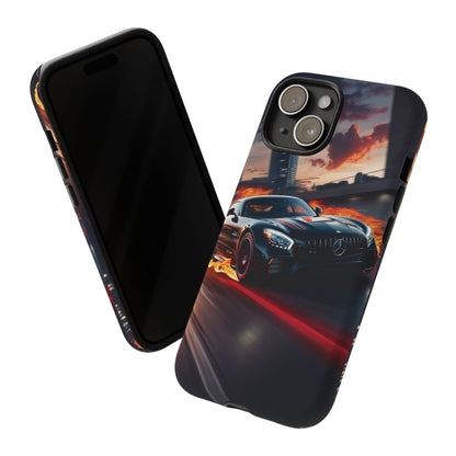 Phone Cases - Mercedes AMG in Urban Flames Design