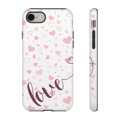 Phone Cases love light bg Tough Cases