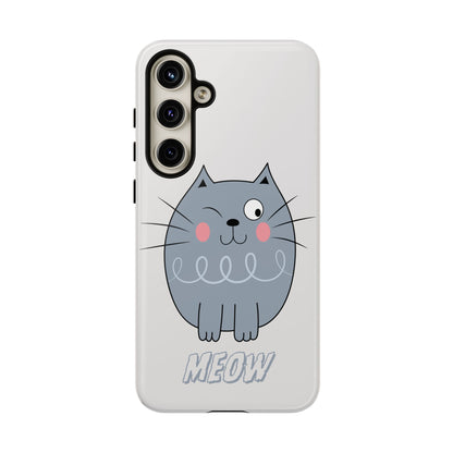 Phone Case - Tough Cat Meow Design