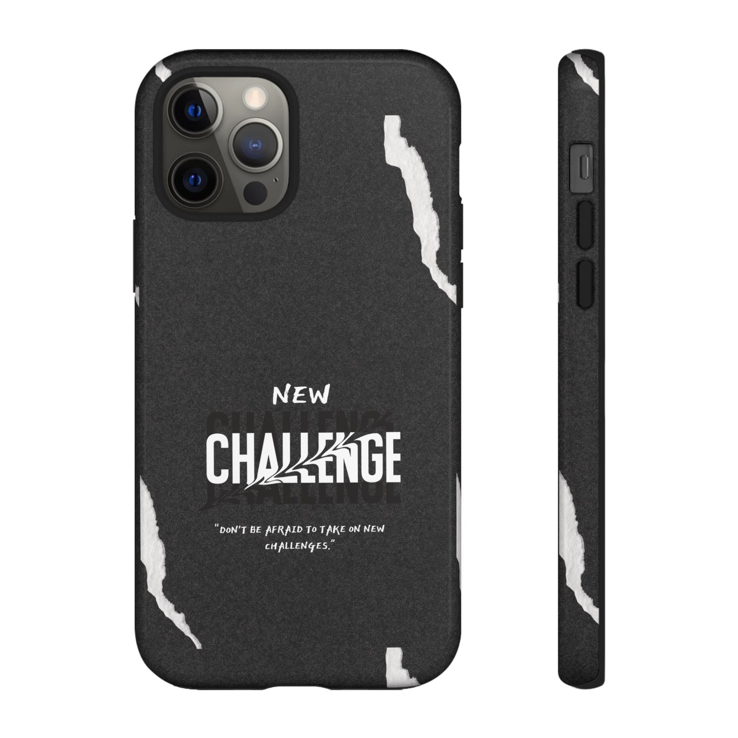 motivational new challenge phone Cases