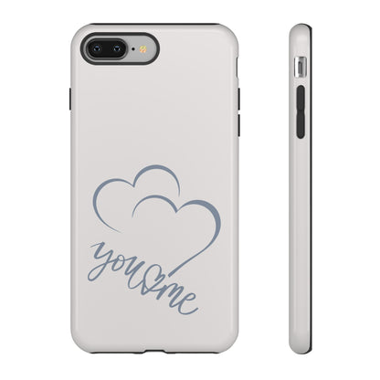 Phone Cases you and me 2 hearts Tough Cases