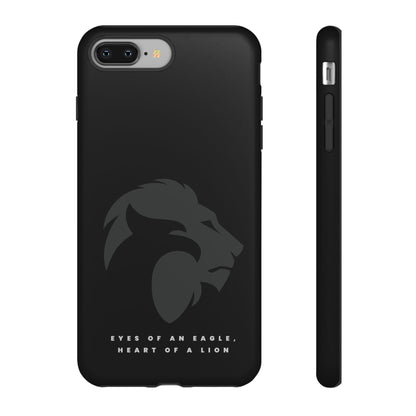 motivational black eagle & lion Tough Cases