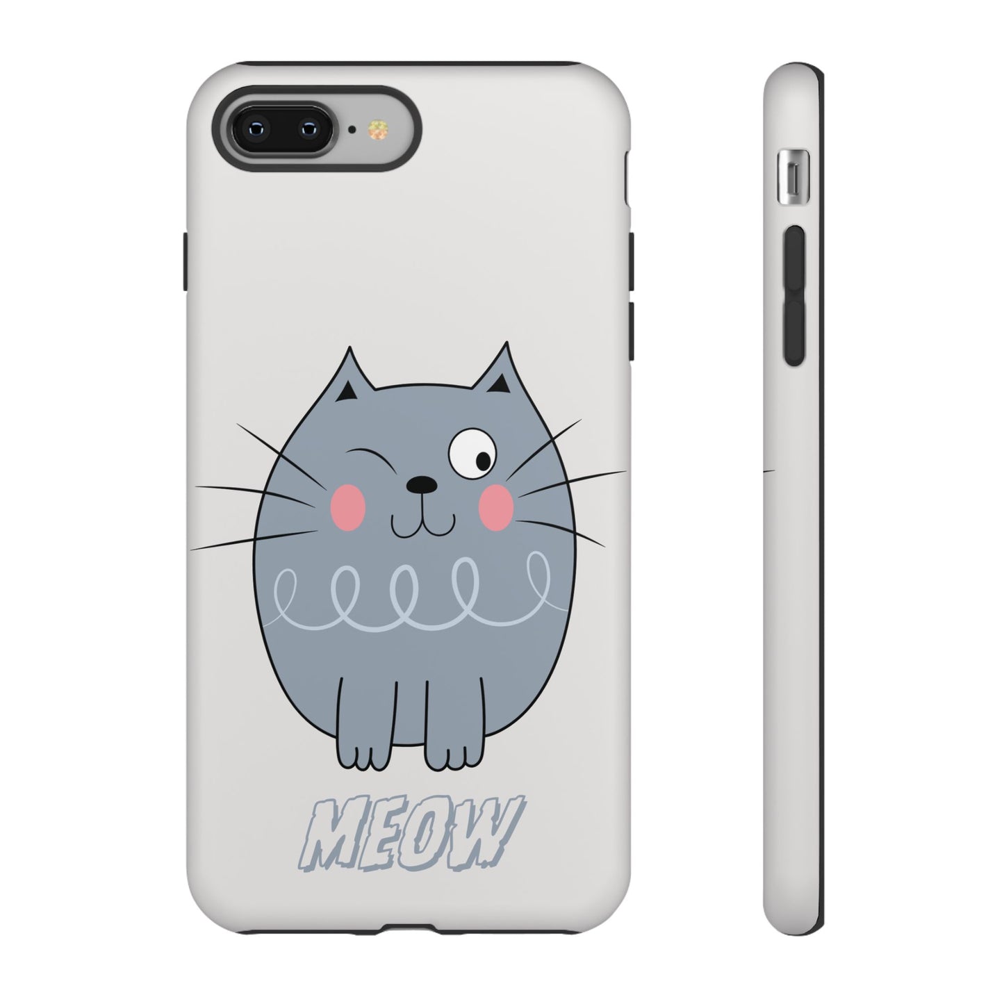 Phone Case - Tough Cat Meow Design