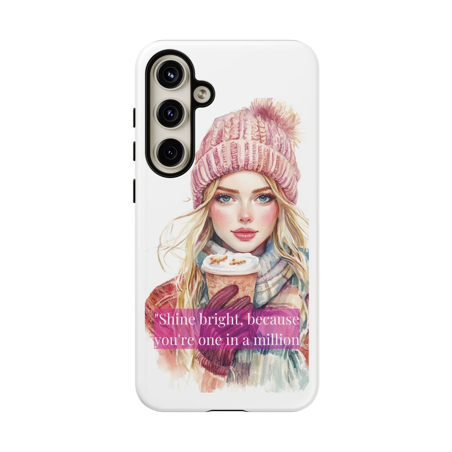 Phone Case - Girls Motivation Beautiful Shine Bright Tough Case