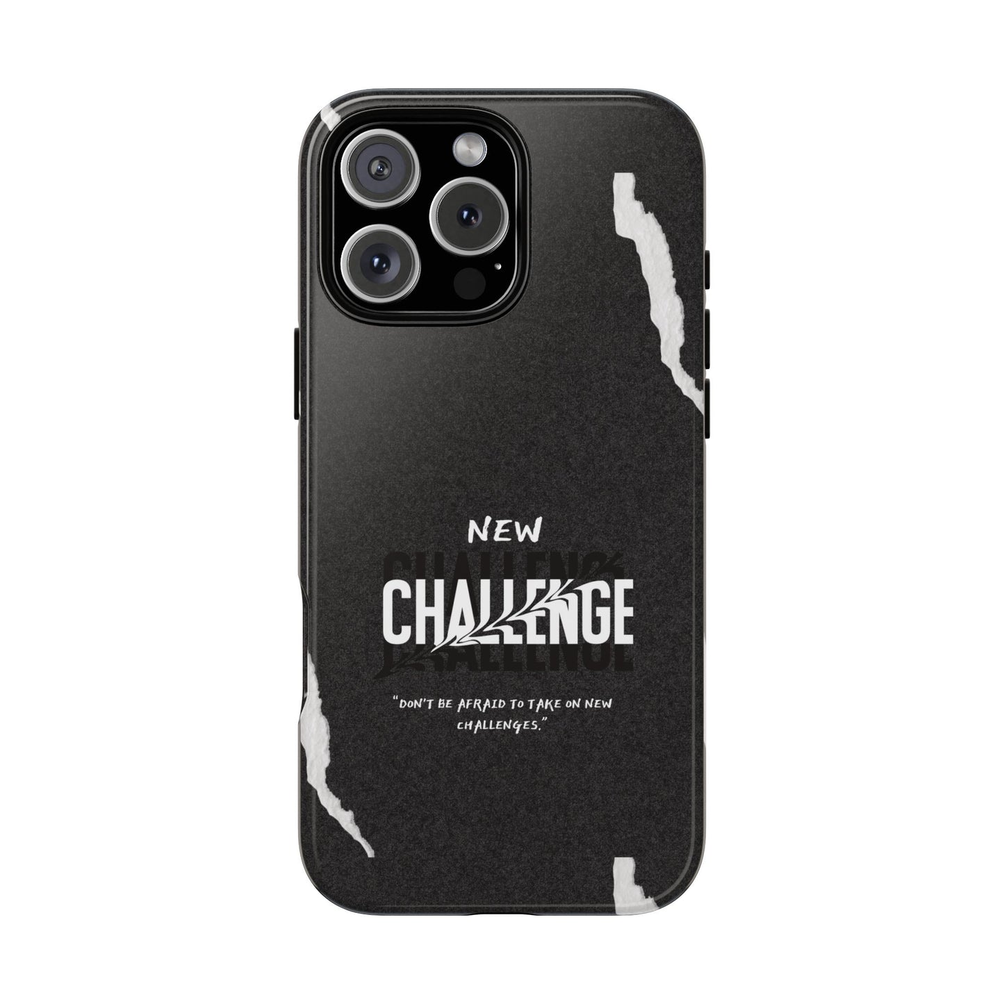 motivational new challenge phone Cases