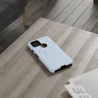 Phone Case - Blue Star in Light Blue Background Design