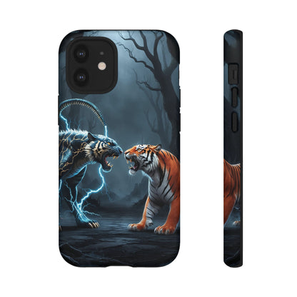 Phone Case - Lion vs Alien Tough Case