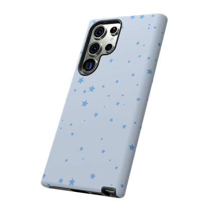 Phone Case - Blue Star in Light Blue Background Design